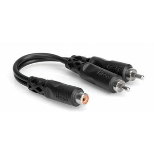Hosa RCAF to Dual RCA Y Cable YRA-105